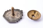 знак, JPS, Латвия, 20е-30е годы 20го века, 20.7 x 18.7 мм...