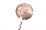 ложка, серебро, из монеты 1 лат (1924), 8.4 г, 10 см, 20-30е годы 20го века, Латвия...
