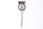знак, спортивные игры, корпорация(?), серебро, 1927 г., 22.6 x 15.7 мм, 5.29 г...