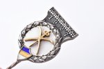 знак, спортивные игры, корпорация(?), серебро, 1927 г., 22.6 x 15.7 мм, 5.29 г...