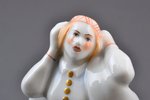 статуэтка, Причитальщица, фарфор, Рига (Латвия), фабрика М.С. Кузнецова, авторская роспись, автор ро...