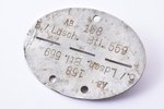 солдатский жетон, батальон Балтийского Ландесвера (Baltische landeswehr), Латвия, 20е годы 20го века...