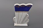 салфетница, фарфор, фабрика М.С. Кузнецова, Рига (Латвия), 1934-1936 г., h 13.4 см, первый сорт...