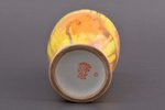 ваза, фарфор, фабрика Карла Якоба Ессена, Рига (Латвия), 1933-1935 г., h 15.3 см, третий сорт...