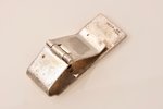 зажим для денег, серебро, 925 проба, 22.10 г, 5.1 x 2.1 x 1.4 см, Мексика...