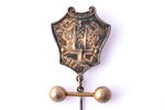 знак, атлетическое общество "Rigaer", с гербом Риги, серебро, Латвия, Российская Империя, рубеж 19-г...