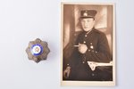 знак, фотография, 2-й Вентспилсский пехотный полк (с девизом "Visu par Latviju"), 2-й вариант, Латви...