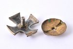 миниатюрный знак, Кавалерийский полк, серебро, 875 проба, Латвия, 20е-30е годы 20го века, 20.9 x 21...
