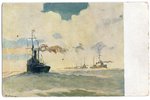 открытка, Латвийская армия, Латвийский Военный флот, Латвия, 20-30е годы 20-го века, 14х9 см...