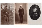 фотография, 3 шт., Латвийская армия, Латвия, 20-30е годы 20-го века, 14х8.8  13.8х8.6 см...