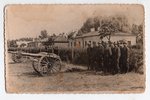 фотография, Латвийская армия, Полк Береговой Артиллерии, Латвия, 20-30е годы 20-го века, 13.5х8.5 см...